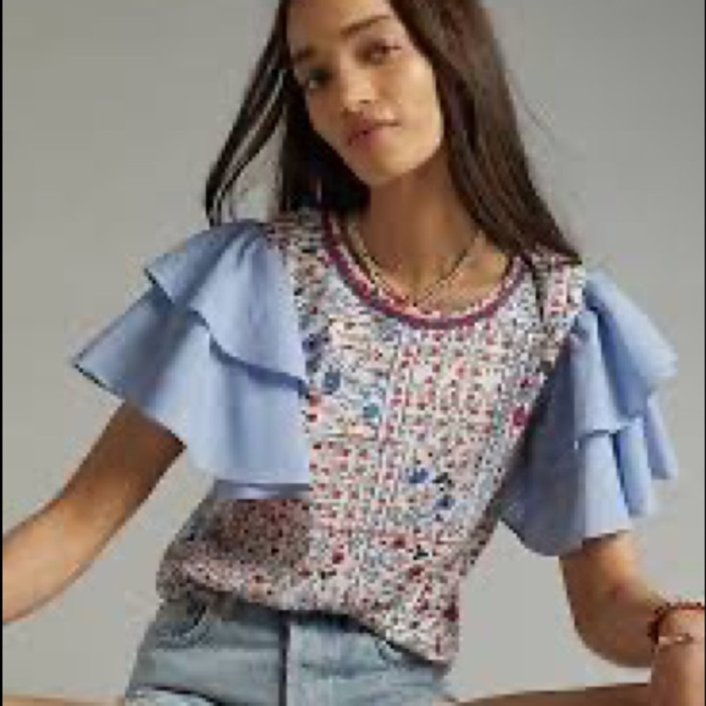 Anthropologie Letmebe Blouse